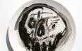 lebka 3 /skull/ porcelán /porcelain/ 30 cm / workshop Veľký Biel